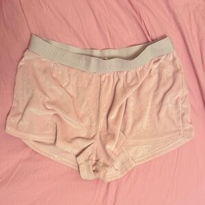 Juicy Couture Blush Velour Pajama Shorts